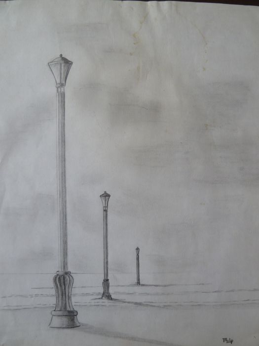 Le voyage Etude 1, Crayon HB, format A4, 1978
